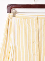 ストライプ フロントボタンスカート