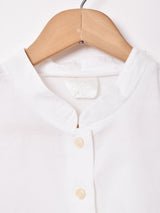 クロップド スタンドカラーブラウス