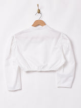クロップド スタンドカラーブラウス