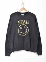 NIRVANA スマイルロゴプリントスウェット Leeボディ