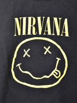 NIRVANA スマイルロゴプリントスウェット Leeボディ