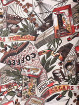 カリブ柄デザイン 総柄Tシャツ