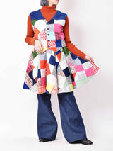 パッチワークセットアップ ベスト&スカート