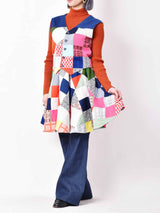 パッチワークセットアップ ベスト&スカート