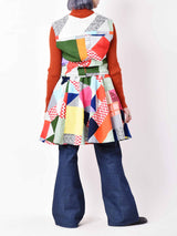 パッチワークセットアップ ベスト&スカート