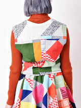 パッチワークセットアップ ベスト&スカート