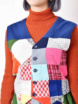 パッチワークセットアップ ベスト&スカート