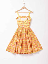 50~60's ヴィンテージ 花柄 キャミワンピース