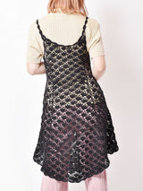 クロシェ キャミワンピース ブラック