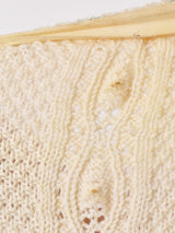 チロルカーディガン アイボリー×グリーン