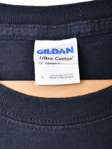 抽象プリント メッセージTシャツ