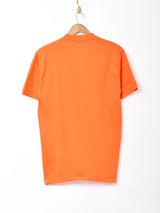 スーパーマン パロディプリントTシャツ オレンジ