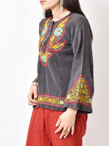 カラフル刺繍チュニック
