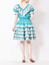 ラッフルカラーラメ刺繍セットアップ