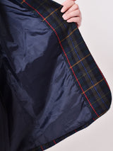 チェック柄 テーラードジャケット グリーン系