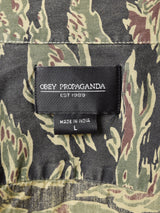 OBEY PROPAGANDA タイガーストライプ 半袖シャツ