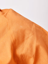 ビッグカラー 半袖ブラウス オレンジ