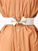 デザイン ゴムベルト アイボリー