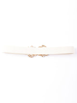 フラワーバックル ゴムベルト