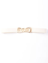 【2色展開】リボンバックル ゴムベルト