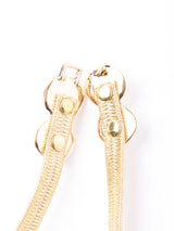 パールバックル ゴムベルト ゴールド