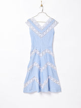50s〜60s カットワーク切り替え ヴィンテージドレス