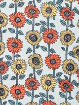 【3色展開】Elcaminoサンフラワー 総柄 オープンカラー半袖シャツ