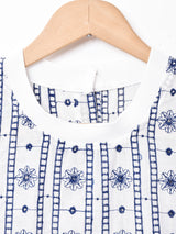 【2色展開】Meridian刺繍 ノースリーブフリルトップス