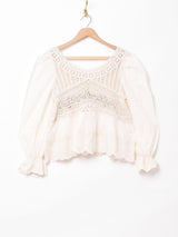 Elcaminoクロシェ切替 カットワークチュニック