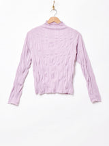 【3色展開】Meridianボトルネックワッシャーカットソー