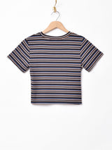 【3色展開】Elcaminoマルチボーダー 半袖カットソー