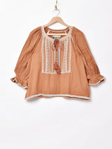 【2色展開】Emerald Motelタッセルロープチュニック