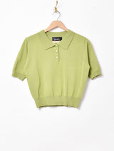 【4色展開】Meridian半袖ニットポロシャツ