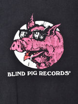 Blind Pig Records ロゴ プリントTシャツ