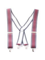 【2色展開】ピンドット×ライン ワイドサスペンダー