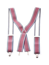 【2色展開】ピンドット×ライン ワイドサスペンダー