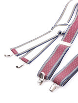 【2色展開】ピンドット×ライン ワイドサスペンダー