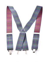 【2色展開】タータンチェック柄 ワイドサスペンダー