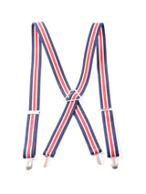 【3色展開】ストライプ柄 サスペンダー
