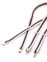 【3色展開】ストライプ柄 サスペンダー