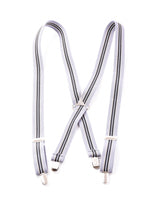 【3色展開】ストライプ柄 サスペンダー