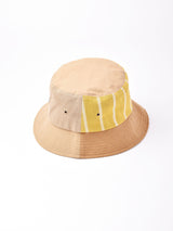 【3色展開】切り替えデザイン バケットハット ベージュ