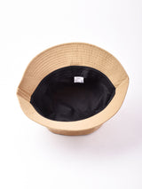 【3色展開】切り替えデザイン バケットハット ベージュ