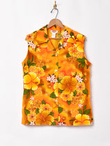 70's pomare スリーブレスハワイアンシャツ