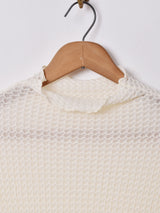 【4色展開】Meridianシュリンク ボトルネックカットソー