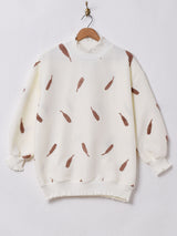 【2色展開】Meridianリーフ刺繍トップス