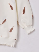 【2色展開】Meridianリーフ刺繍トップス