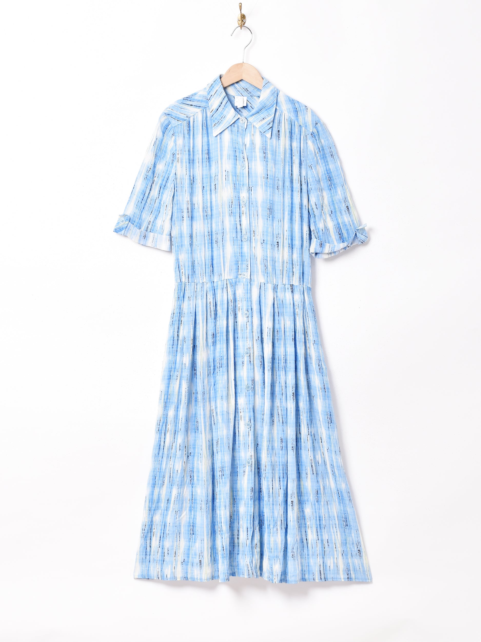 総柄 半袖 ワンピース 総柄 半袖シャツワンピース – 古着屋Top of the Hillのネット