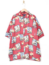 総柄 ハワイアンシャツ