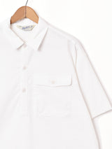 【3色展開】Backers リネン混 半袖プルオーバーシャツ